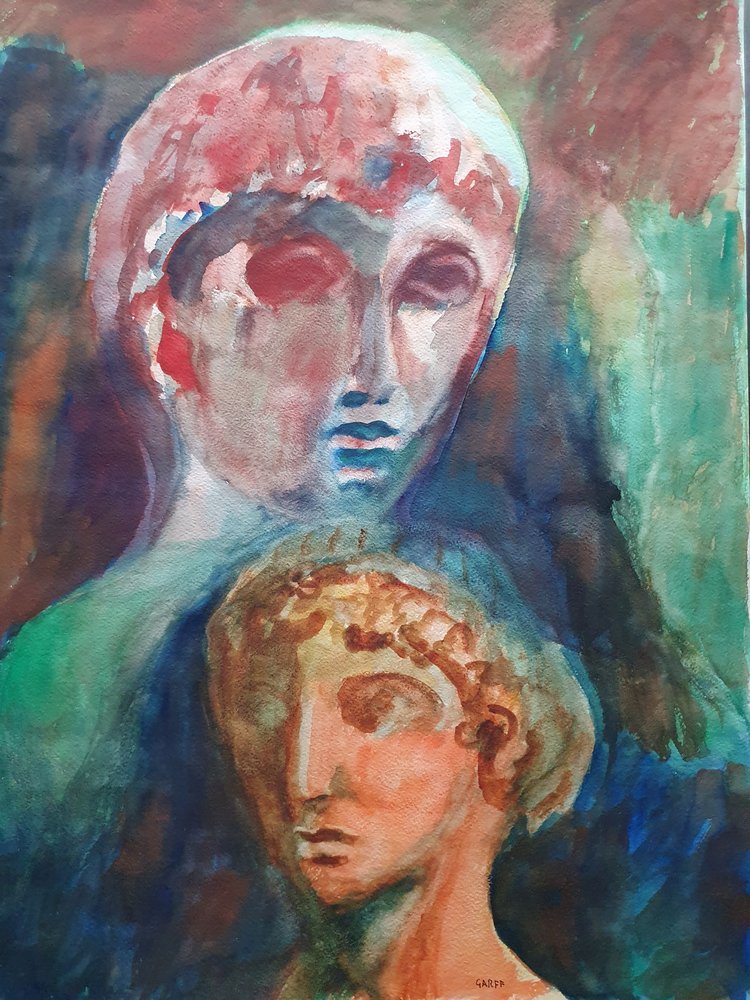 culptures is the uttermost unique and personal while bringing up the mystery and spiritual aspects of the legacy of hermetical knowledge from our archaic ancestry.
In the late '80s, Artists discovered the book by the British author Wilfred Thesiger who explored the Arabian Peninsula describing the extraordinary way of life of the Bedu based on granitic honor culture. The travel impressions of the explorer, so vividly depicted, massively impressed Garff's artistic imagination. Riding the wave of this inspiration, Maestro created the Arabic part of this Artistic treasure.
